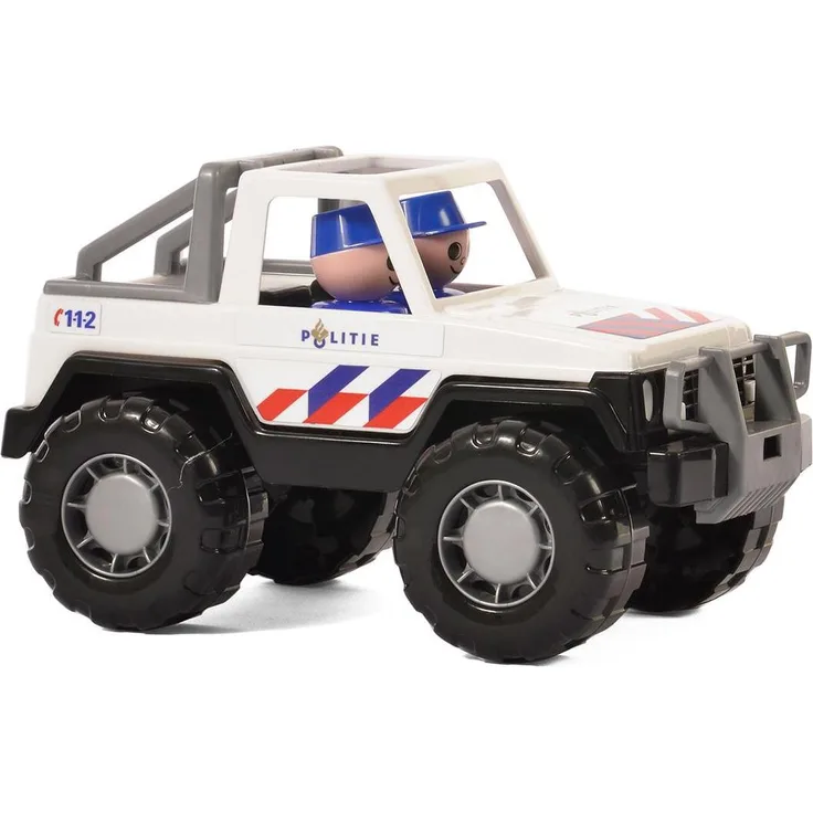 NoName Polizei Jeep, Kunststoffspielzeugauto für Kinder, robust und detailliert