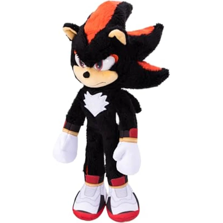Jakks Pacific Sonic 3 The Hedgehog Deluxe-Shadow-Plüschtier, 33 cm, offiziell lizenziert, mit realistischen Acrylaugen, Sammlerstück ab 3 Jahren – Bild 3