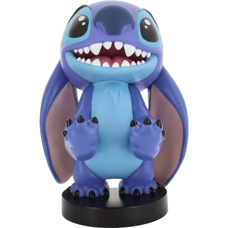 Exquisite Gaming - Clamping Bracket Disney Smiley Stitch, Sammelfigur zum Halten und Laden von Gamepads und Smartphones, 20 cm
