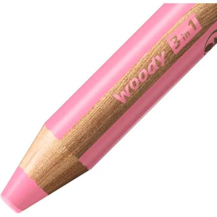 STABILO woody 3in1, Buntstift, Wassermalfarbe und Wachsmalkreide, 10 Stück, 30 Jahre Spaß – Bild 4