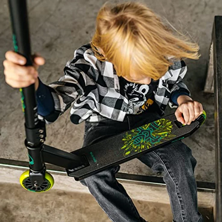 Movino Tyro Stuntscooter, professioneller Trick-Scooter für Kinder, Aluminiumdeck, 100 mm Räder, 50 kg Tragkraft, für 5-9 Jahre – Bild 4