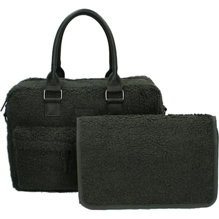 Vadobag Wickeltasche Care Vienna Hello Little One, 2-tlg. Set mit Wickelunterlage, geräumige Vordertaschen, verstellbarer Schultergurt, Aufhängevorrichtung für Kinderwagen – Bild 4