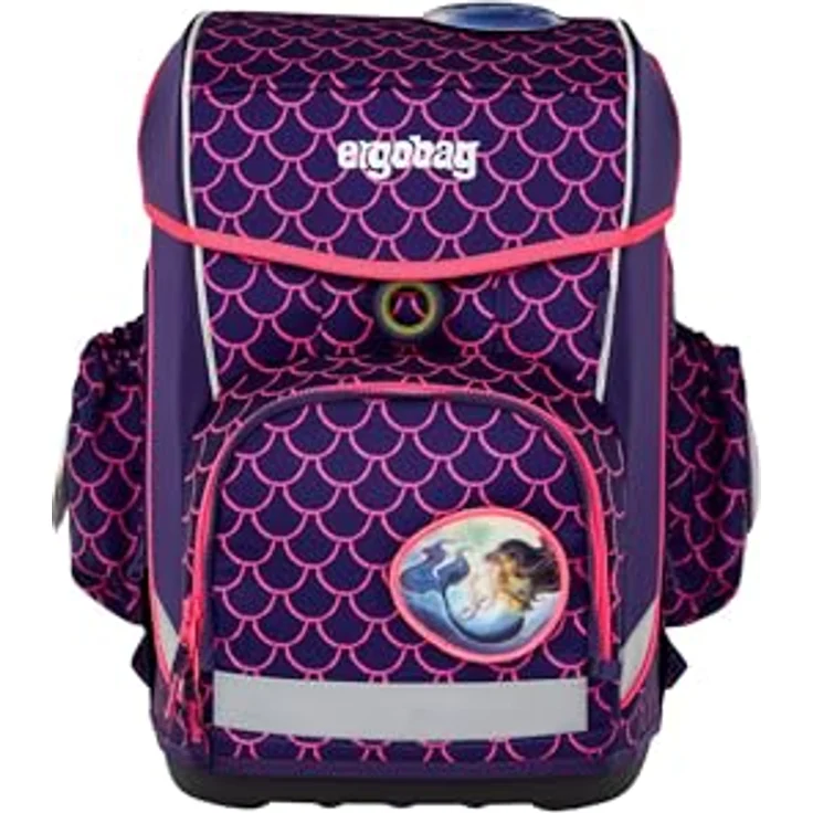 ergobag cubo light Set ergonomischer Schulrucksack, extra leicht, 5-teilig, 780 g, grün – Bild 2