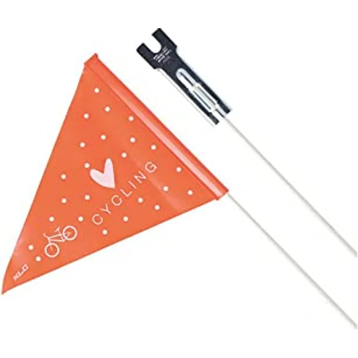 XLC Sicherheitswimpel SF-C01, leichtes Kinderfahrrad Zubehör in Schwarz/Orange