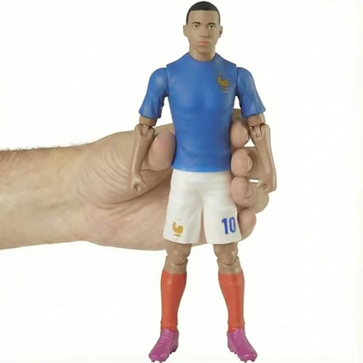 Banbotoys France Mbappé Actionfigur, 20 cm beweglich mit 10 Gelenkpunkten und Fußball, offizielles FFF Merchandise – Bild 5