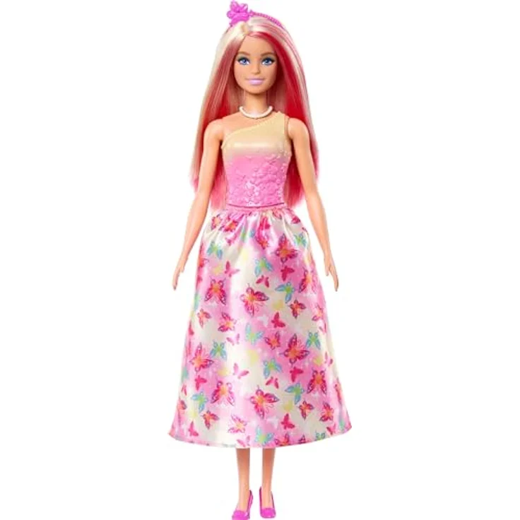 Barbie Anziehpuppe Royal_1, in Regenbogenfarben, mit fantasievollem Design und stilvollen Accessoires – Bild 5