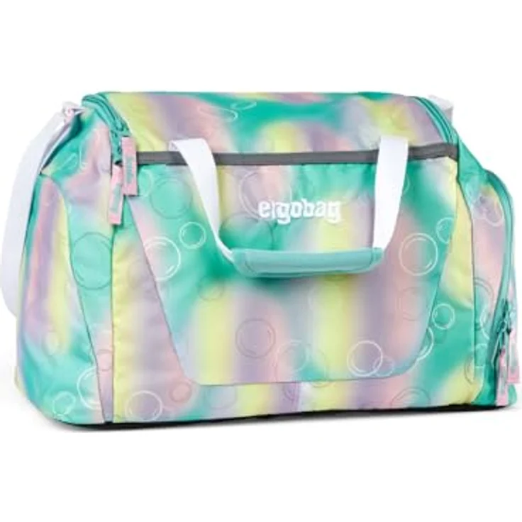 ergobag Sporttasche Reflex mit Nassfach, ZauBärwelt (mint/hellblau/hellgelb/rosa) – Bild 4