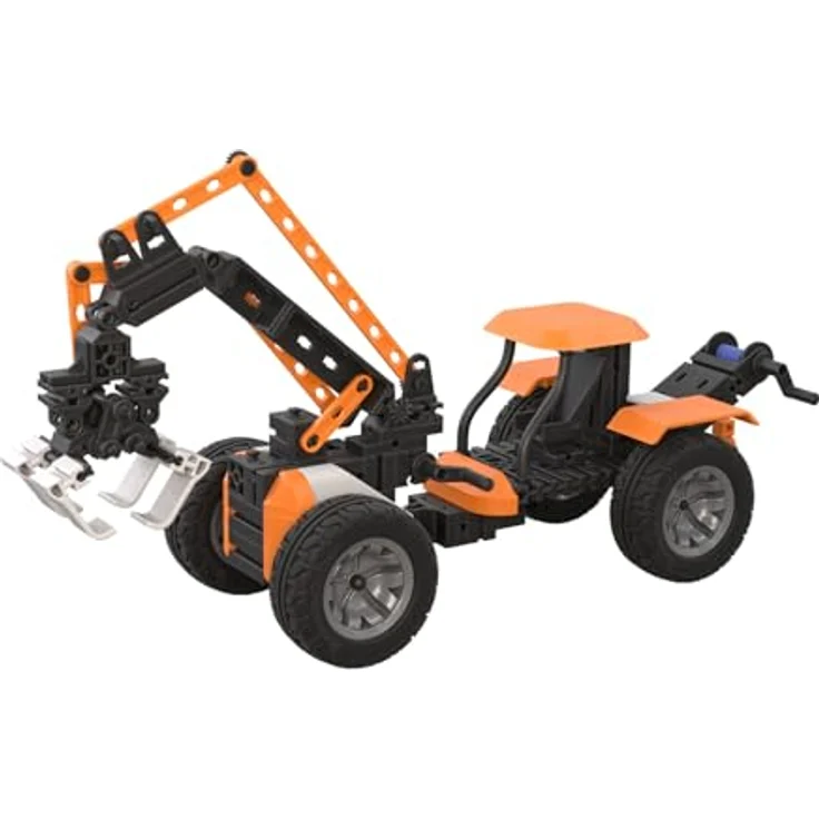 Fischertechnik Universal Max, Experimentierkasten mit vielfältigen Modellen wie Rennwagen und Helikopter, kreative Farben und Formteile – Bild 4