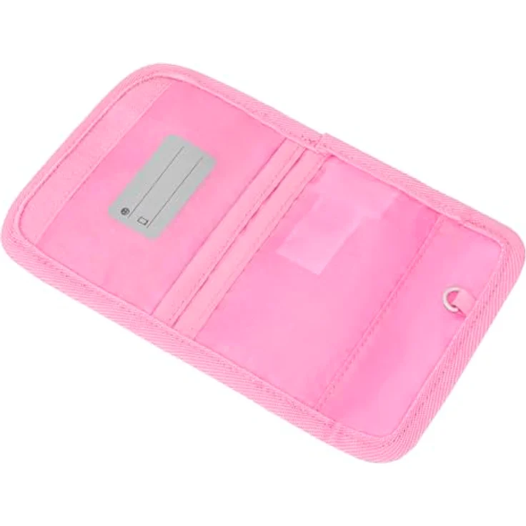 Baagl Brustbeutel Kinder Geldbörse Mädchen Portemonnaie - Hello Kitty, mit verstellbarem Umhängeband und separater Münztasche, 14 × 10 cm, recyceltes Polyester – Bild 2