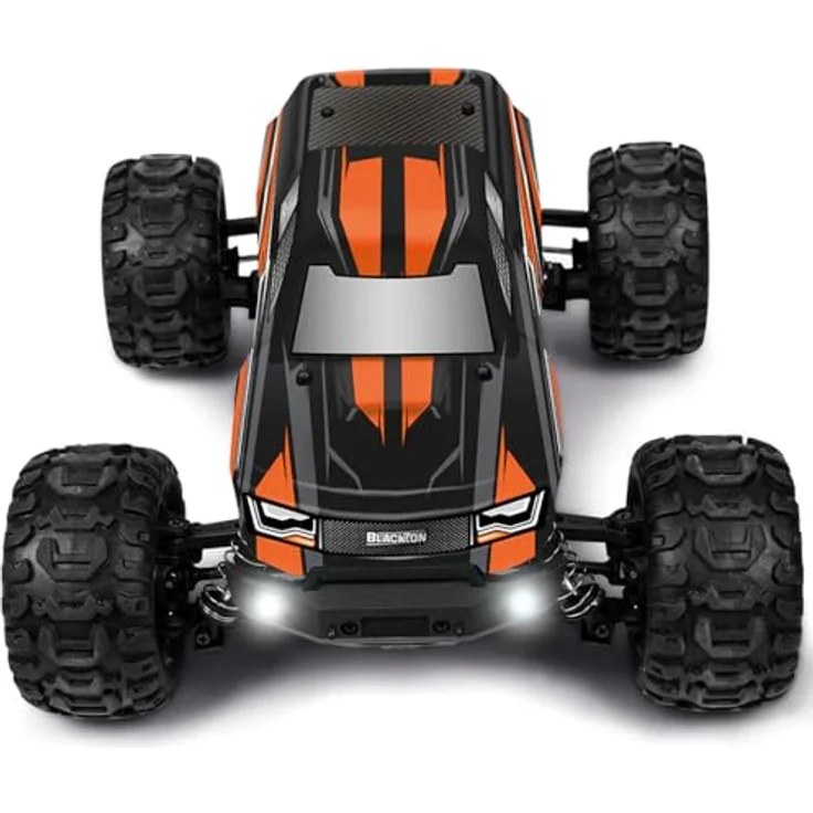 Blackzon Slyder MT, RTR Ferngesteuertes Auto im Maßstab 1:16 mit 4WD, wasserdichter Elektronik und schockierender grün-schwarzer Lackierung – Bild 4