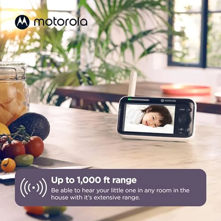 Motorola Nursery PIP1610 HD WiFi Video Babyphone mit 5" HD 720p Elterneinheit App – Ferngesteuertes Schwenken, Neigen und Zoomen – Zwei-Wege-Gespräch – Sicher und privat – Bild 5
