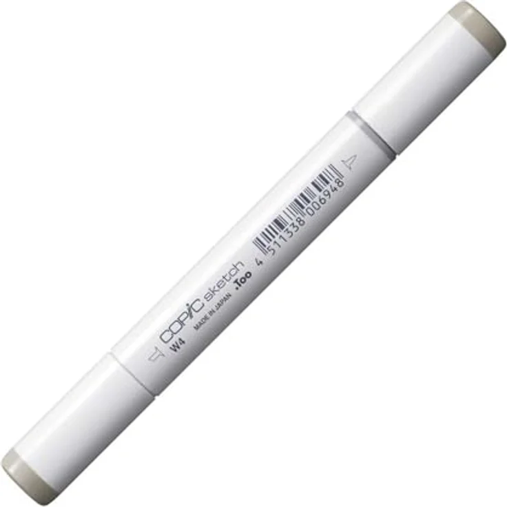 Copic COPIC Sketch Marker Typ W - 4, warm gray No. 4, professioneller Pinselmarker mit Super-Brush- und Medium-Broad-Spitze – Bild 2
