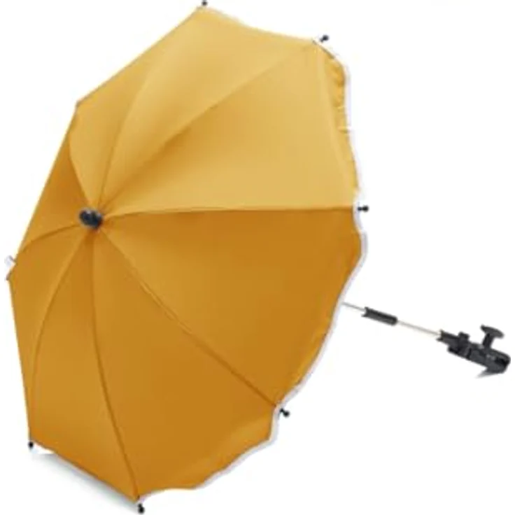 Fillikid Universal Sonnenschirm Sonnenschutz für Kinderwagen & Buggy & Jogger - UV Schutz 50+, 65 cm, biegsam, Universalhalterung - blau – Bild 1