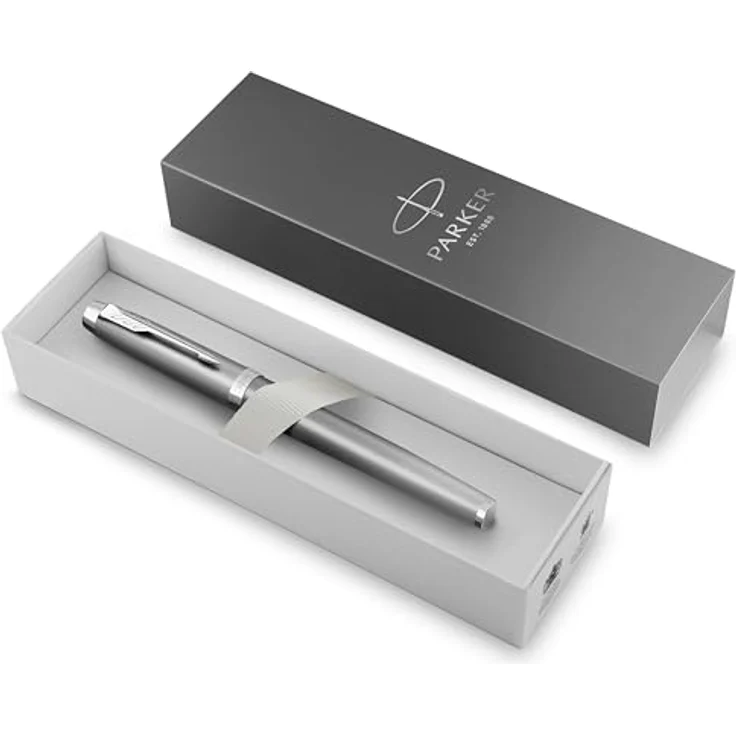 Parker Pen IM Writing Rituals Füllfederhalter, Grau, Strichst. M, metallisches Satin-Finish – Bild 8