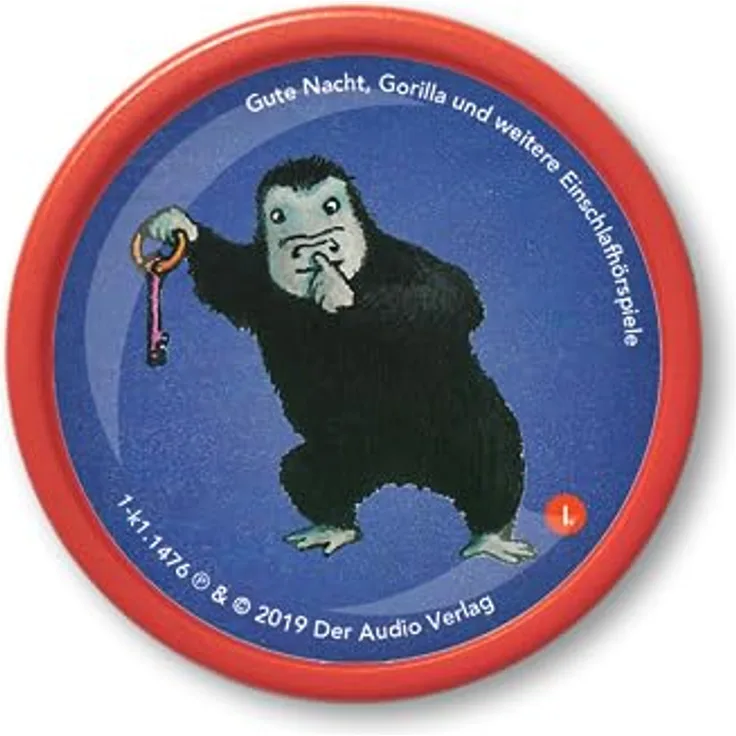 Kekz Audiochip für Kekzhörer, Gute Nacht Gorilla und weitere Einschlafhörspiele als Kekz, Hörspiel für Kinder ab 3 Jahren, Spielzeit ca. 38 min
