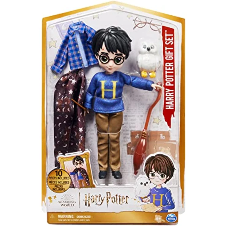 Wizarding World Harry Potter Geschenkset mit 20 3cm großer Harry Potter-Puppe mit Tarnumhang und 5 Puppen-Zubehörteilen Spielzeug für Kinder – Bild 4
