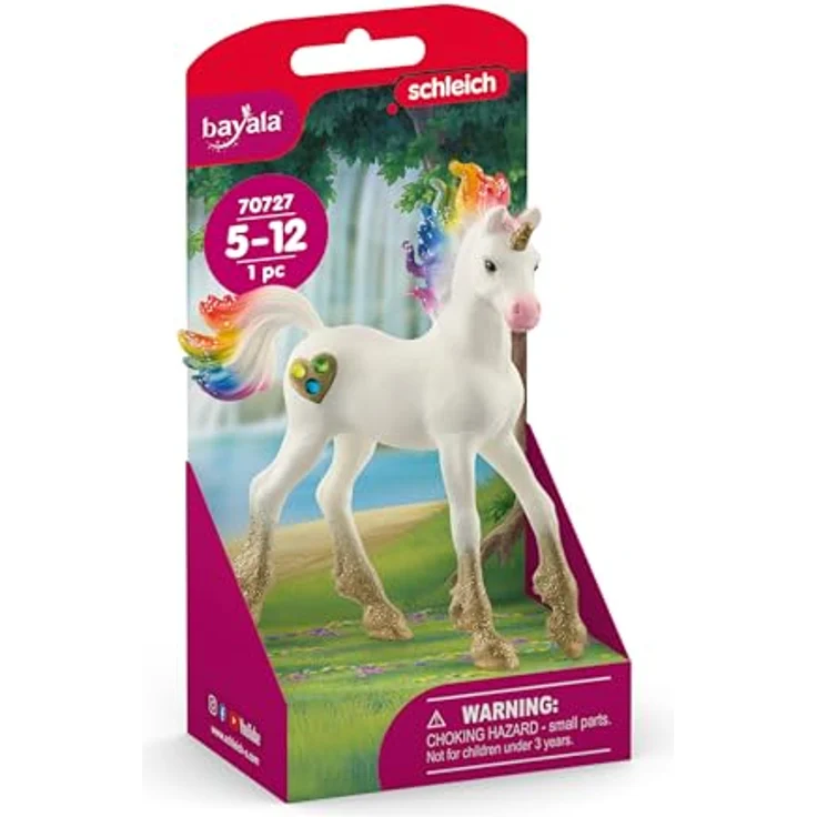 Schleich Bayala 70727 Regenbogeneinhorn, Fohlen Spielfigur – Bild 2