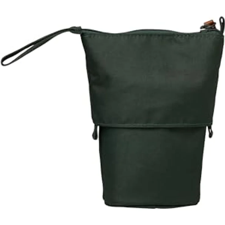 satch Pencil Slider extra groß, Nylon Federmäppchen mit Trennfach, Reißverschlussfach, Geodreieck, Sichtfenster für Stundenplan, Nordic Forest Green - Dunkelgrün – Bild 2
