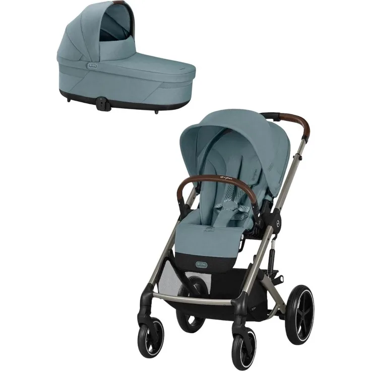 Cybex Balios S Lux, 2in1 Kombikinderwagen inkl. Babywanne, kompakt und wendig, schwarz