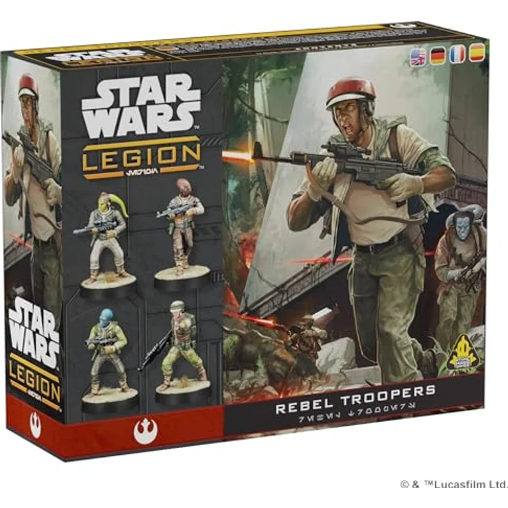 Atomic Mass Games Star Wars Legion - Rebel Troopers, Erweiterung mit 11 hochdetaillierten Miniaturen aus Hartplastik für 1 Korps-Einheit – Bild 1