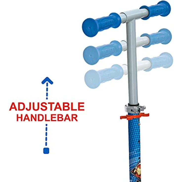 Mondo 28681 Klappbarer Roller AVENGERS 2022, Verstellbarer Lenker bis 78 cm, klappbar für einfachen Transport, für Kinder ab 5 Jahren, Tragfähigkeit 50 kg – Bild 5