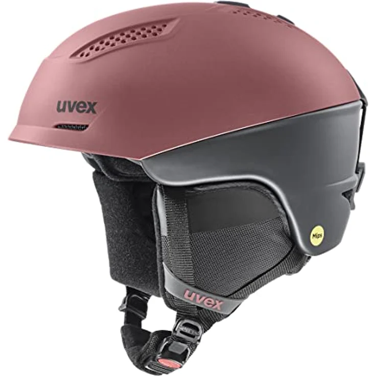 uvex ultra MIPS - Skihelm für Damen und Herren - MIPS-Sysytem - individuelle Größenanpassung - antique rose - grey matt - 51-55 cm - Preisvergleich – Bild 1