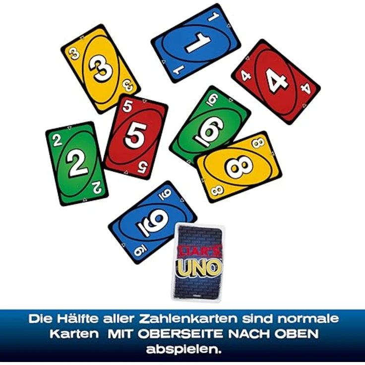 Mattel Games Liar‘s UNO Kartenspiel, für Erwachsene und Kinder ab 7 Jahren, mit speziellen Grafiksymbolen zur Farberkennung, JLH43 – Bild 3