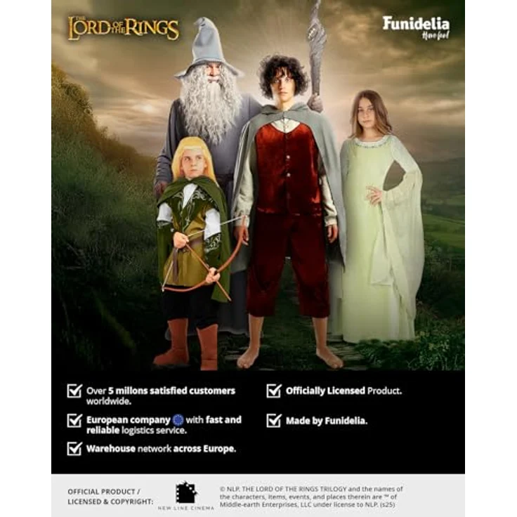 Funidelia Offizielles Nazgul-Kostüm - Der Herr der Ringe für Herren, Schwarz, Inklusive Kapuzengewand, Größe XL, Verkleidung für Partys und Halloween – Bild 5
