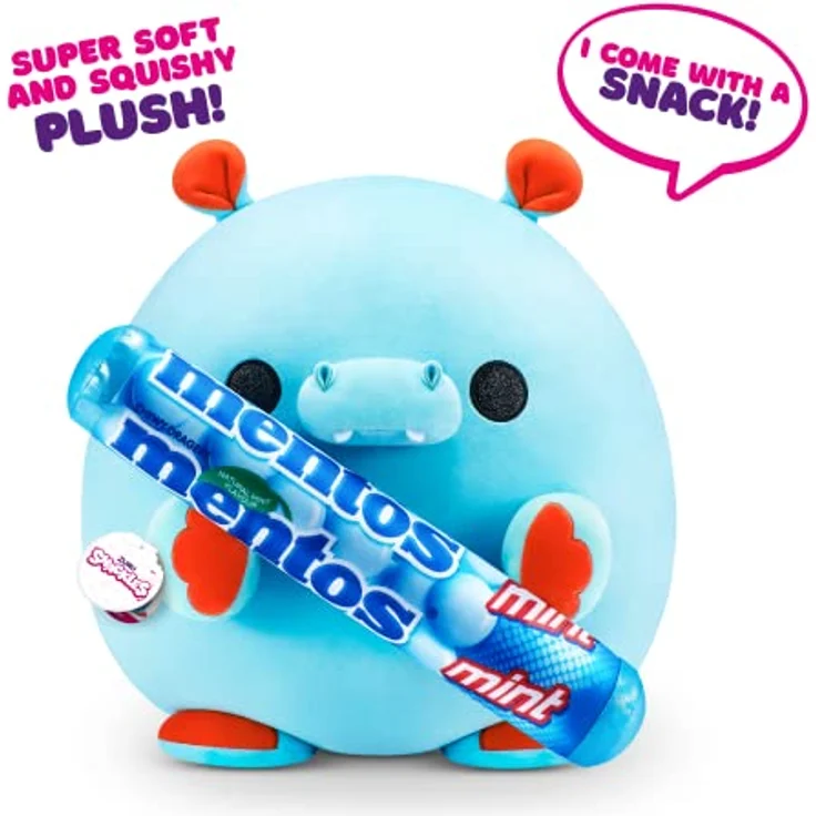 Snackles groß Hugh, Nilpferd (Mentos) ZURU, 35 cm großen Plüschtier (Nilpferd) – Bild 2