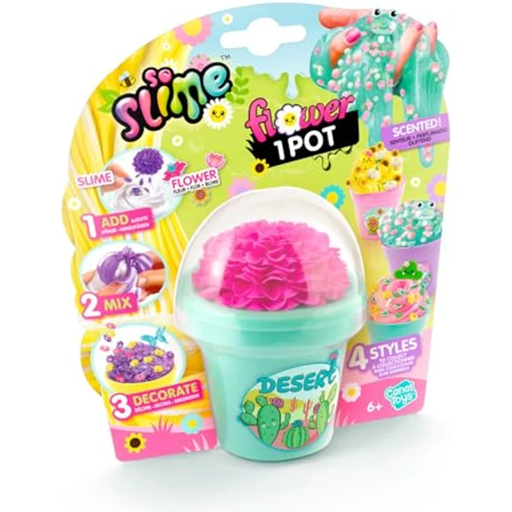 Canal Toys So Slime Slime Flower, Duftschleim im Topf mit Farbblume, 4 Styles zum Sammeln, Kreativ-Set für Kinder ab 6 Jahren - SSC417 – Bild 2
