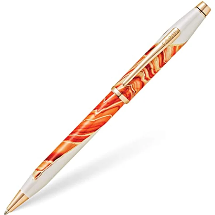 Cross Wanderlust Antelope Canyon, Drehkugelschreiber in Orange mit Rose Gold-Applikationen und Weiss-Lack, inklusive Geschenkbox – Bild 6