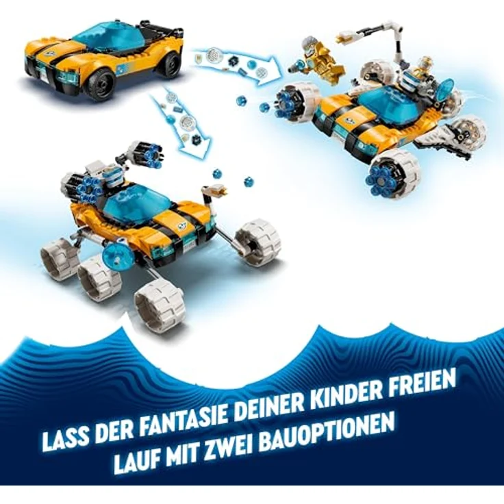 LEGO DREAMZzz Der Weltraumbuggy von Mr. Oz, Set mit Spielzeug-Auto oder Space Shuttle, inklusive Minifiguren Mr. Oz, Albert und Jayden, Weltraum-Geschenk für Jungen und Mädchen ab 8 Jahren 71475 – Bild 3