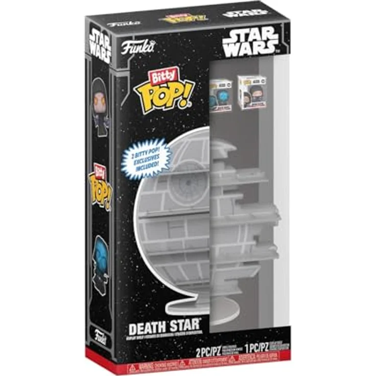 Funko Bitty Pop! Display: Star Wars - Death Star - Emperor Palpatine™ and Darth Vader™ (Electrified) - 0.9 Inch (2.2 cm) - Sammelfiguren – Bild 1
