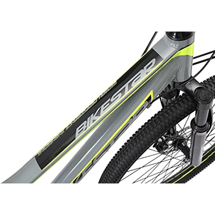 BIKESTAR Hardtail Aluminium Mountainbike 29 Zoll, 21 Gang Shimano Schaltung mit Scheibenbremse | 18 Zoll Rahmen MTB Erwachsenen- und Jugendfahrrad | Grau – Bild 4