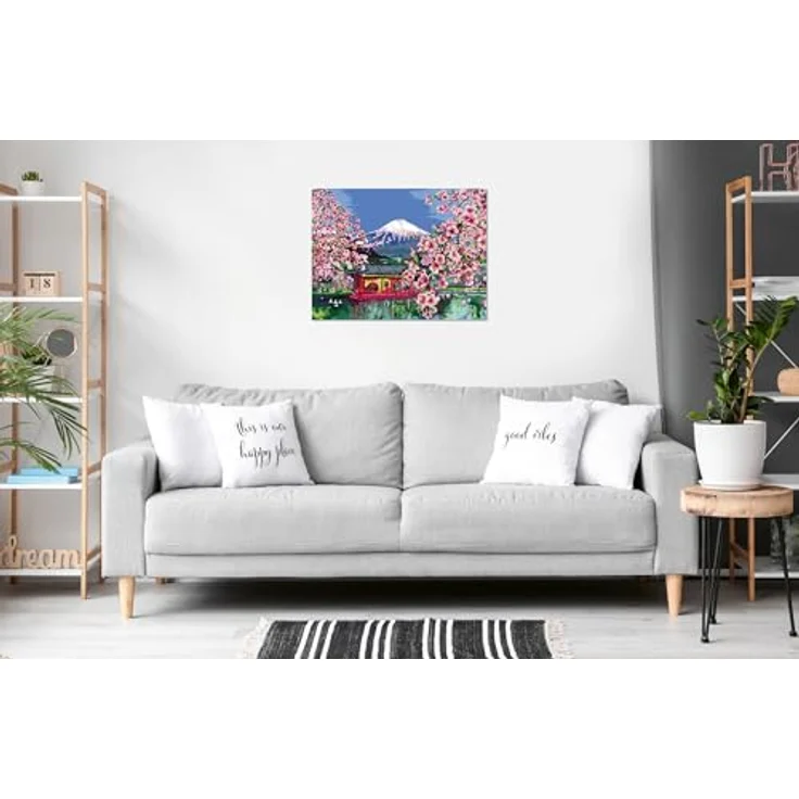 Ravensburger CreArt 23914 - Japanese Cherry Blossom - Malen nach Zahlen für Erwachsene und Kinder ab 14 Jahren - Leinwandmalerei – Bild 3