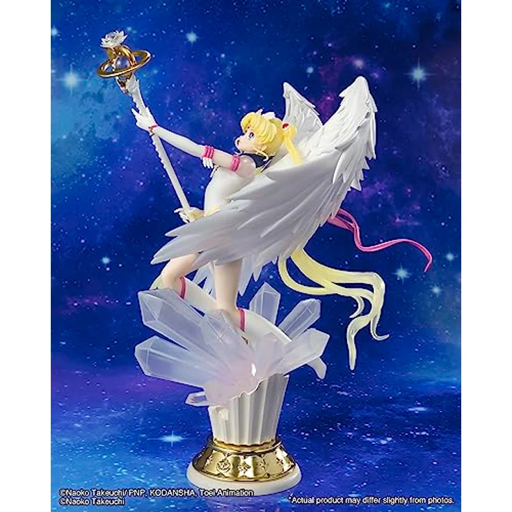 TAMASHII NATIONS - Pretty Guardian Sailor Moon Cosmos: Der Film - Ewiger Sailor Moon - Dunkelheit Ruft zum Licht und Licht, beschwört Dunkelheit, Bandai Spirits FiguartsZERO Chouette Figur, Höhe ca. 23,9 cm – Bild 3