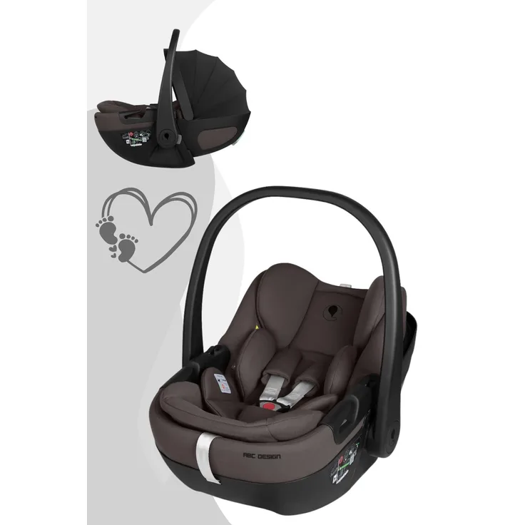 ABC Design Calla i-Size Babyschale, 0-13 kg, flache Liegeposition, Seitenaufprallschutz, UV-Schutz 50+, Falcon