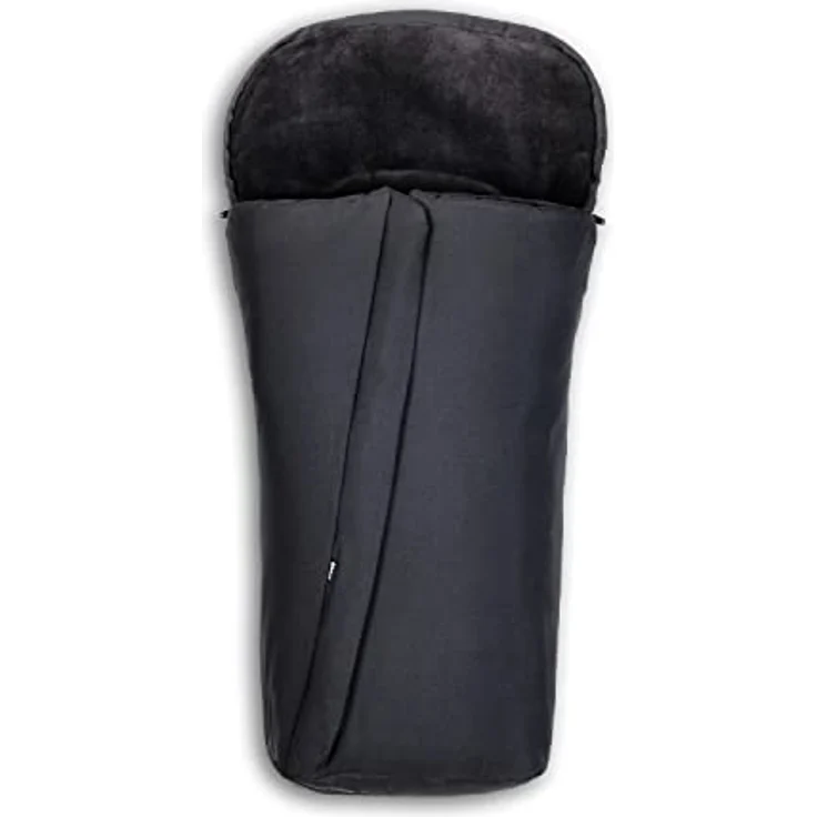 Hauck Universal Fußsack für Buggys und Fahrradanhänger, Warmes Fleece, Einfache Installation mit 5-Punkt-Gurt, Anti-Rutschschutz, Zwei-Wege-Zipper, Maschinenwaschbar, Faltbar, Schwarz, 56711 - Preisvergleich – Bild 2