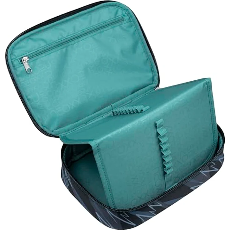 neoxx Schlamperbox Dunk Stormchaser, Federmäppchen mit Platz für ein Geodreieck und 26 Stifteschlaufen, ca. 23,5 x 17 x 6,5 cm, aus recycelten PET-Flaschen – Bild 4