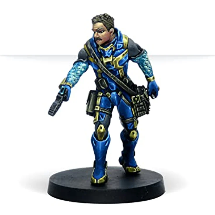Infinity Model Color Set: Infinity O-12 Exclusive Miniature, 8 Farben für O-12 Army, inkl. Kappa Unit Paramedic Miniatur, mit Ángel Giraldez Anleitung – Bild 3