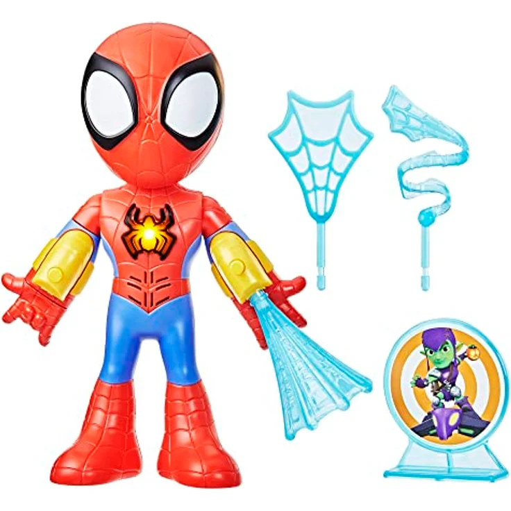 Marvel Spidey and His Amazing Friends elektronischer Spidey, Action-Figur (25 cm), Vorschulspielzeug für Kinder ab 3 – Bild 1