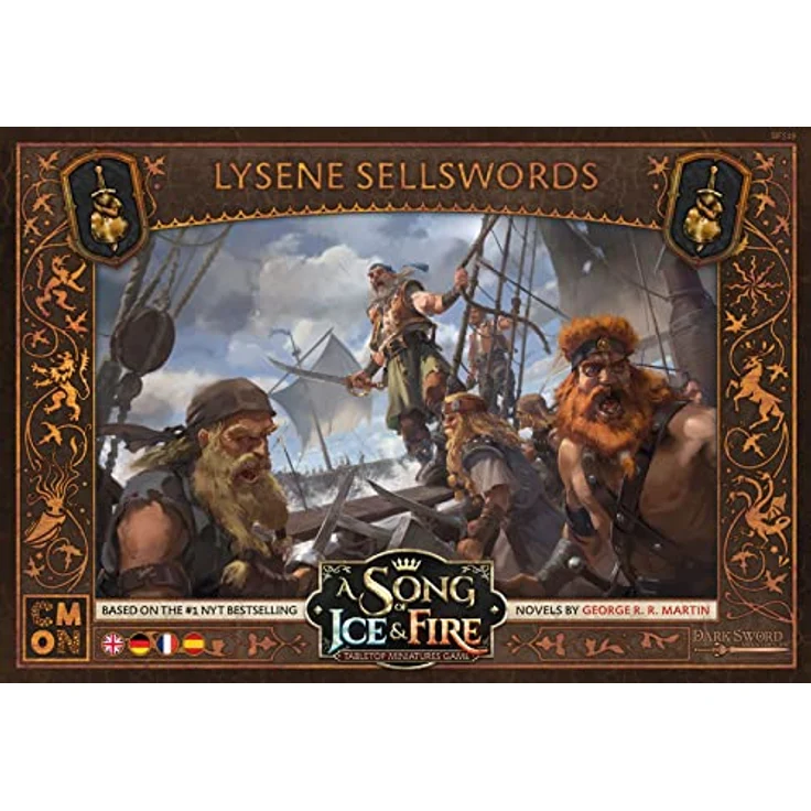 Cmon A Song of Ice & Fire - Lysene Sellswords, Erweiterung für Brettspiel mit 13 Miniaturen und Bewegungstableau – Bild 2