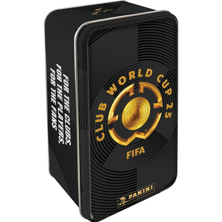 Panini FIFA Club World Cup 2025 Adrenalyn XL Trading Cards Classic Tin, 10 Packs mit 60 Karten und 3 limitierten Editionen, Englisch