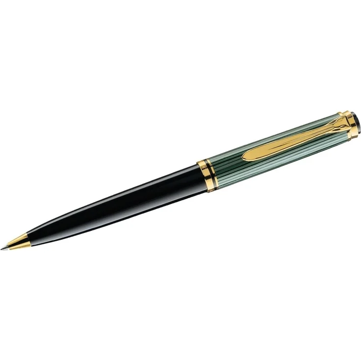 Pelikan Füllfederhalter Drehkugelschreiber Souverän K800, schwarz/grün – Bild 1