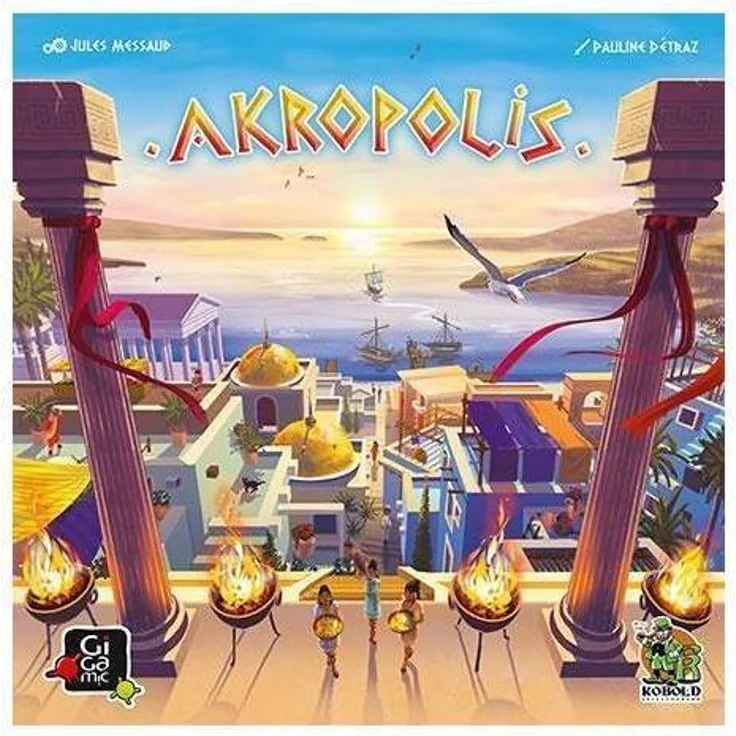 Kobold Spieleverlag Akropolis, Brettspiel für 2-4 Spieler ab 8 Jahren, Stadtaufbaustrategie – Bild 1
