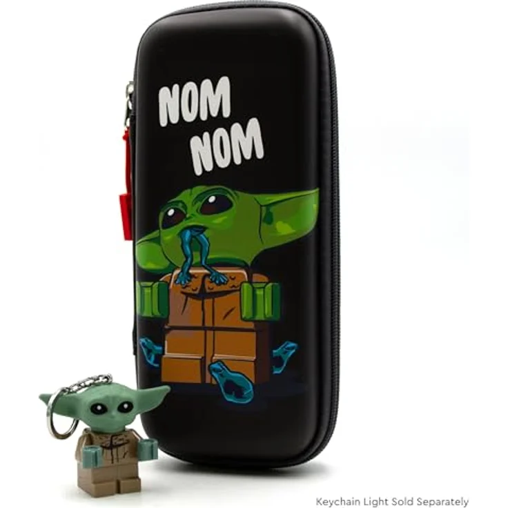 IQ Lego Star Wars Mandalorian Federmäppchen Grogu – Geformtes Etui mit Reißverschluss, Hartschale, Innenfächern, 22,5 x 10,2 x 4,2 cm, für Kinder ab 6 Jahren – Bild 4