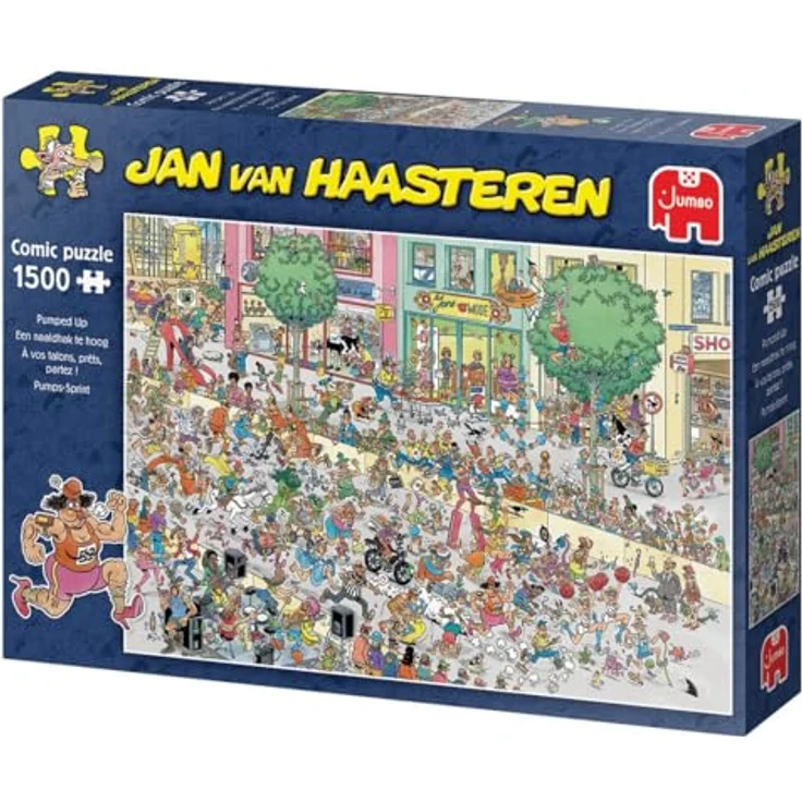Jan van Haasteren Ein Pfennigabsatz zu hoch, 1500 Teile Puzzle für Erwachsene, umweltfreundlich aus 100% recyceltem Karton – Bild 2
