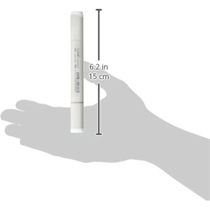 Copic COPIC Sketch Marker Typ T - 0, toner gray No. 0, professioneller Pinselmarker mit Super-Brush- und Medium-Broad-Spitze, schnelltrocknend und wischfest – Bild 3