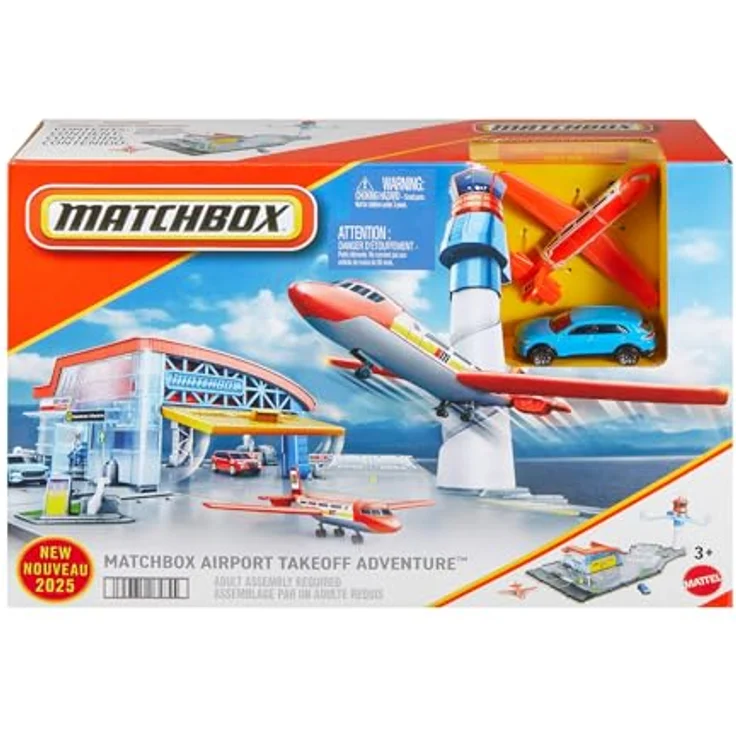 Matchbox Abenteuer Flughafen, Spielset mit Die-Cast-Audi und Flugzeug, kreativer Spielspaß – Bild 6