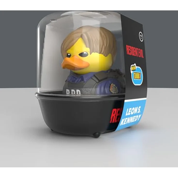 Numskull Resident Evil Tubbz Mini PVC Figur Leon S. Kennedy, 5 cm Sammelfigur in bedruckter Box – Bild 2